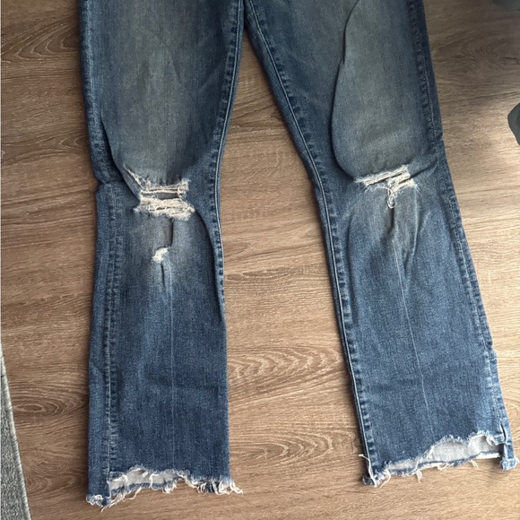 MOTHER denim crop step chew Dancing on coals size 28 - Picture 6 of 10